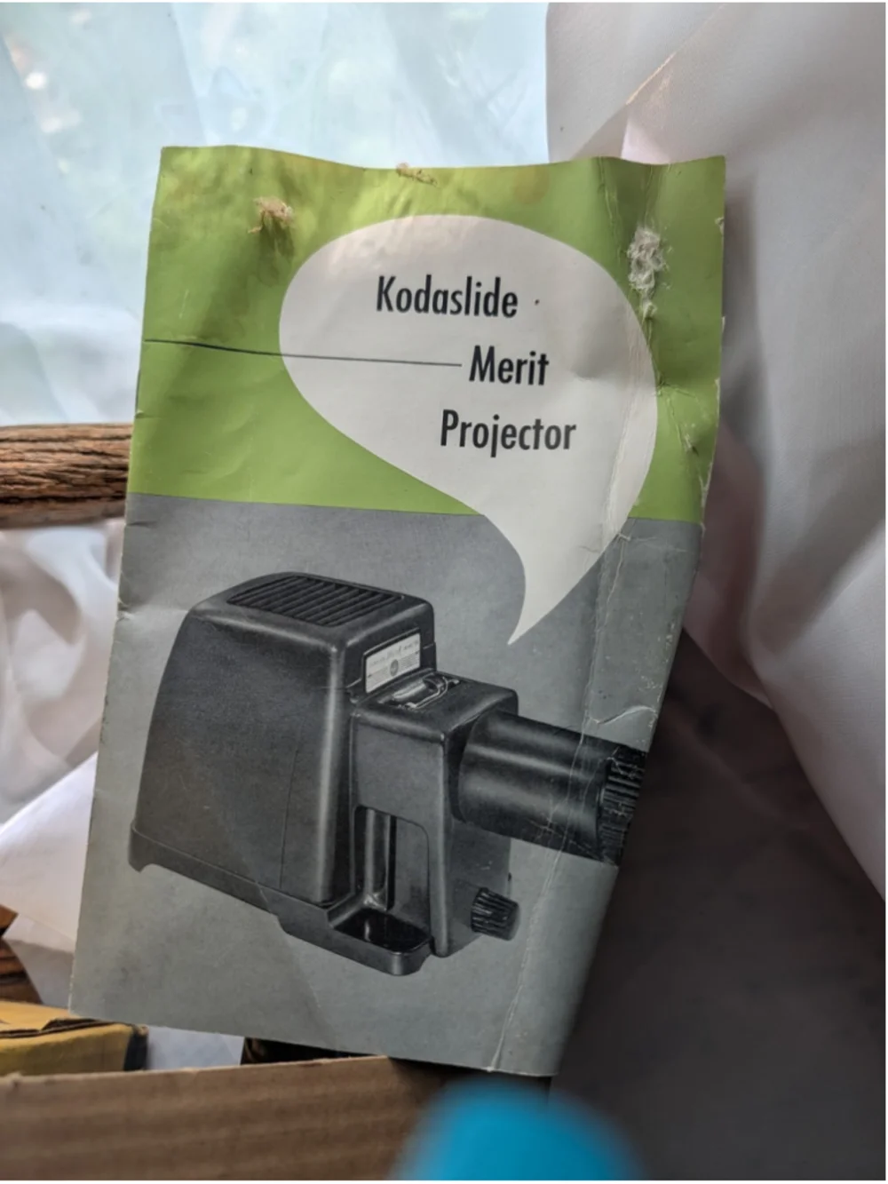 Vintage Kodak Kodaslide Merit 35mm Slide Projector Works Box Manual 1950s